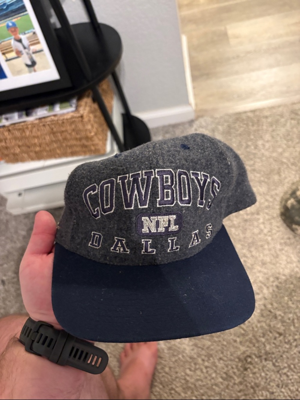Dallas Cowboys NFL Vintage Wool Hat - Gray & Navy